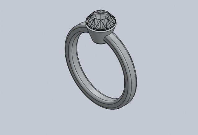 diamond rind 3Dプリントモデル .c4d .max .obj .3ds .fbx .stl .blend 