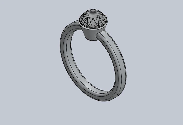 diamond rind 3D Print Model .c4d .max .obj .3ds .fbx .stl .blend