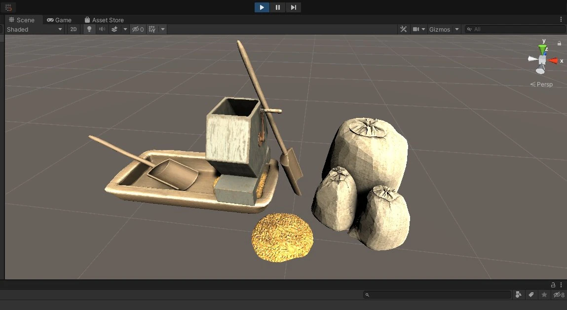 country corn chopper 3D Model .c4d .max .obj .3ds .fbx .stl .blend 