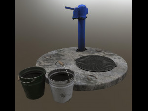 old soviet water pump 3D Model