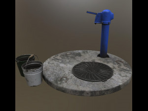 old soviet water pump 3D Model