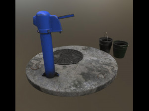 old soviet water pump 3D Model