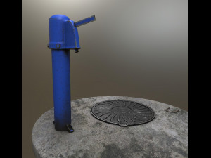 old soviet water pump 3D Model