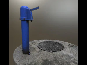 old soviet water pump 3D Model