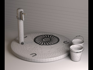 old soviet water pump 3D Model