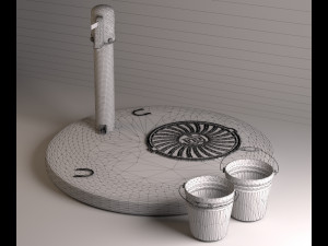 old soviet water pump 3D Model