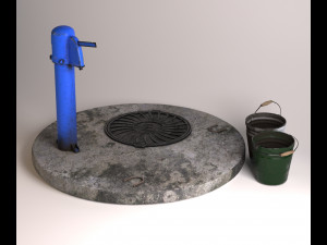 old soviet water pump 3D Model