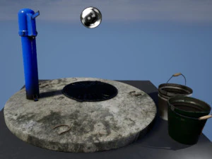 old soviet water pump 3D Model