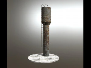 old soviet water tower 3D Model