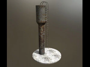 old soviet water tower 3D Model