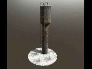 old soviet water tower 3D Model