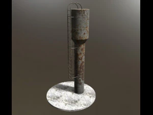 old soviet water tower 3D Model