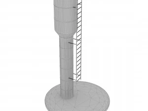 old soviet water tower 3D Model