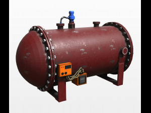 industrial air tank 3D मॉडल