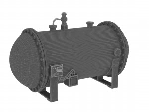 industrial air tank 3D मॉडल