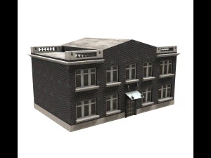 maison coloniale Modèle 3D