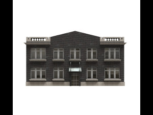 colonial house Modello 3D