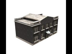 colonial house Modello 3D