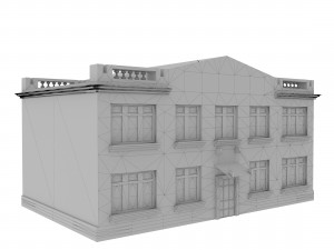 colonial house Modello 3D