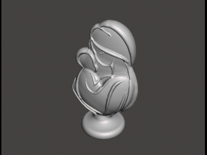 Mother and Baby 3D Print Model