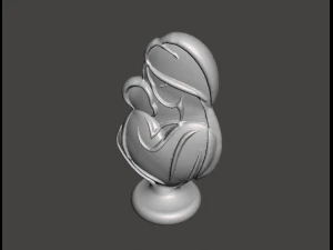 Mother and Baby 3D Print Model