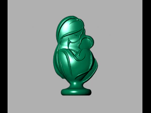Mother and Baby 3D Print Model