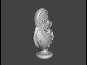 Mother and Baby 3D Print Model