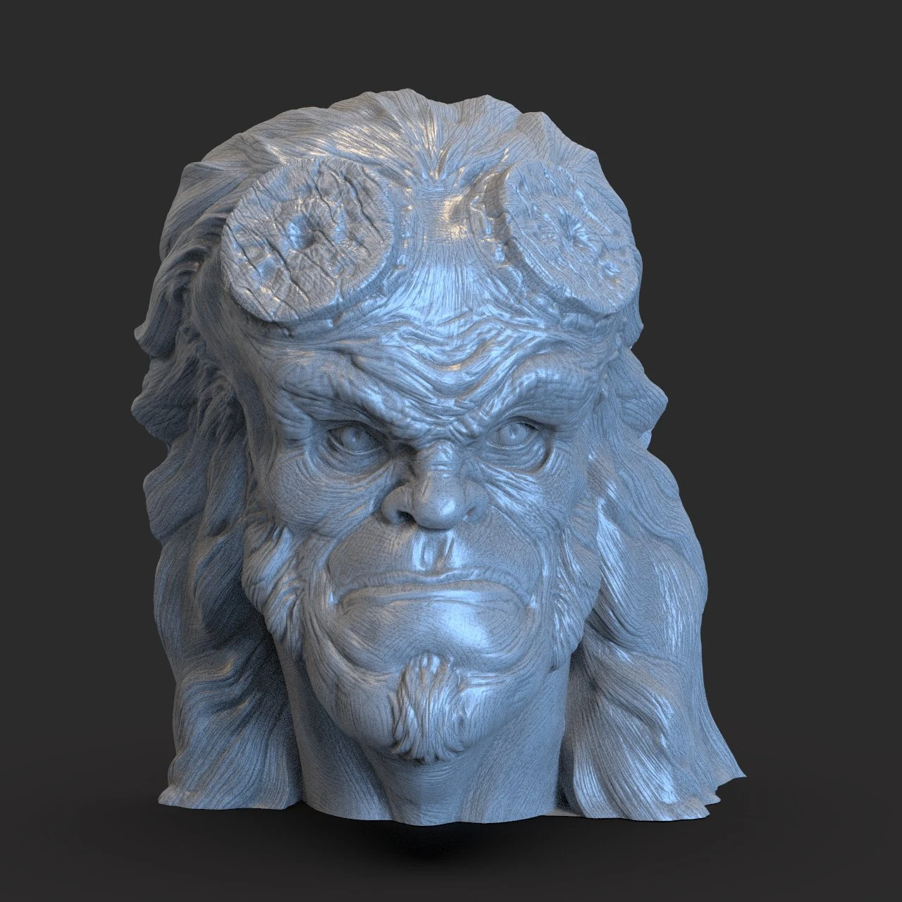 hellboy 3D Print Model .c4d .max .obj .3ds .fbx .stl .blend 