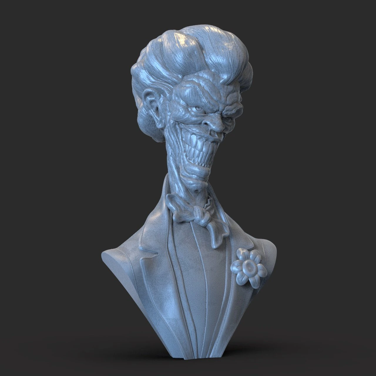 joker 3D Print Model .c4d .max .obj .3ds .fbx .stl .blend