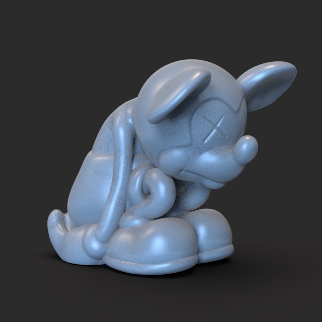 sad mickey Modello di stampa 3D .c4d .max .obj .3ds .fbx .stl .blend 