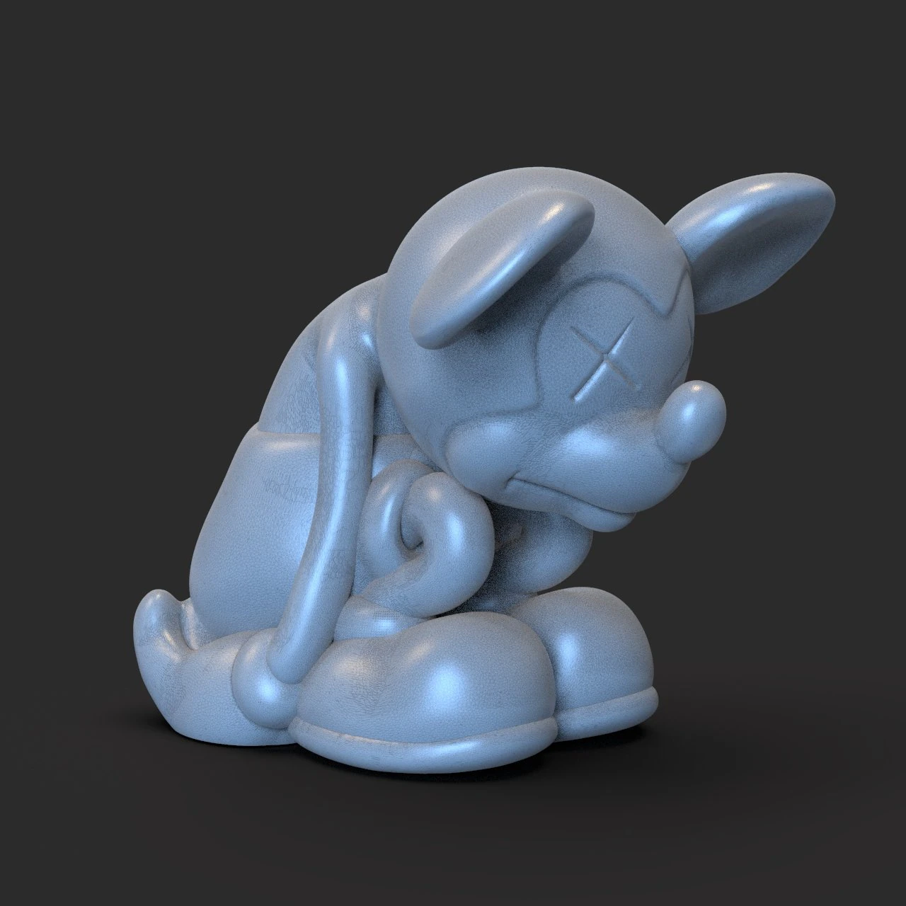 sad mickey 3D Print Model .c4d .max .obj .3ds .fbx .stl .blend 