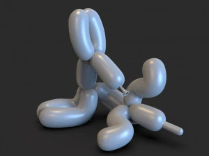 собака повітряна куля2 3D Принт Модель