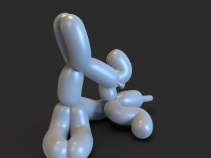 balloon dog2 Model Cetak 3D