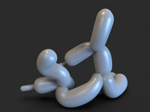 balloon dog2 Model Cetak 3D