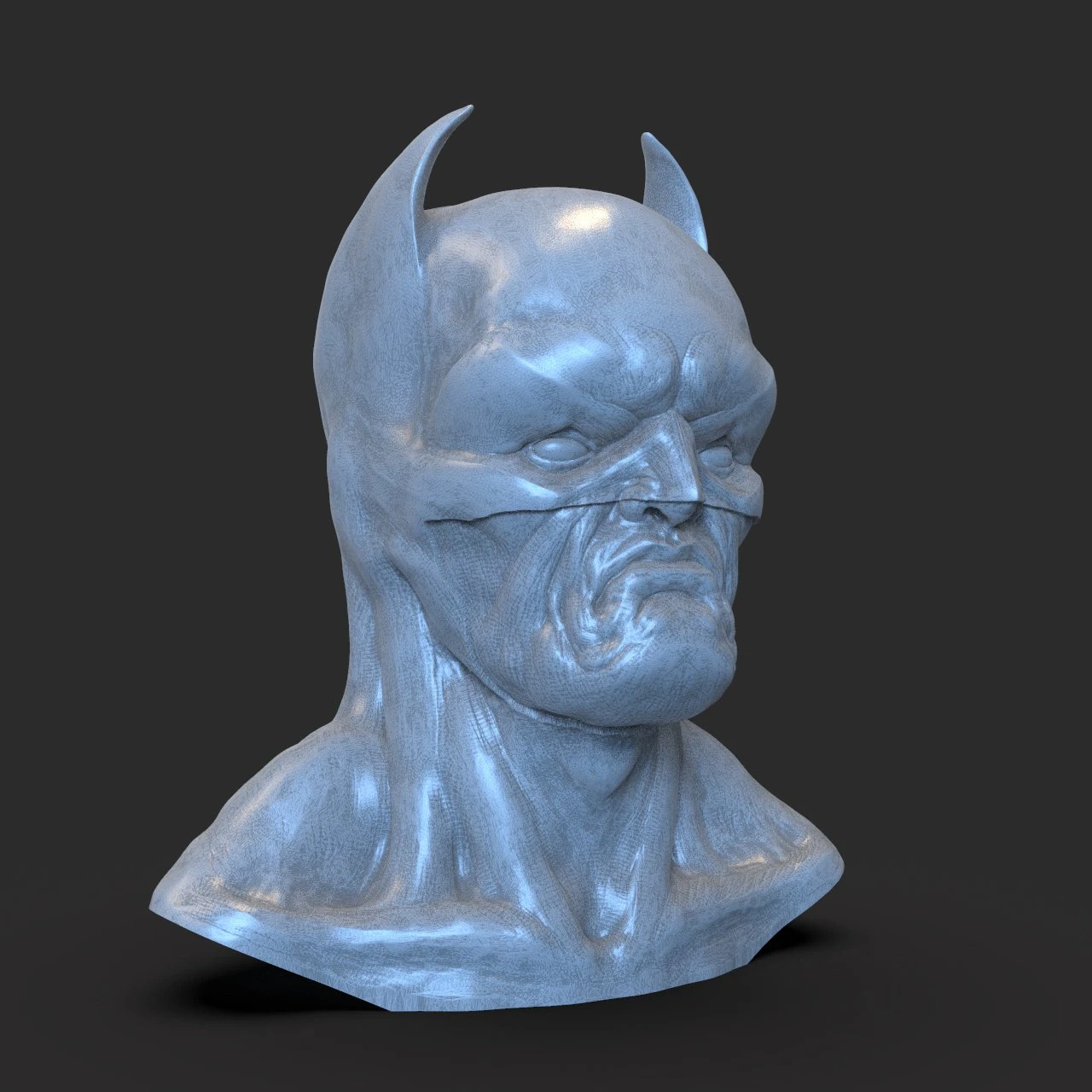 batman bust 3D Print Model .c4d .max .obj .3ds .fbx .stl .blend 