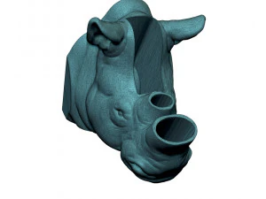 rhinoceros head 3D Print Model