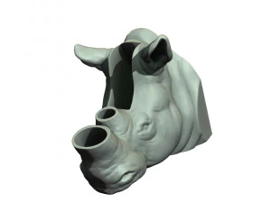 rhinoceros head 3D Print Model