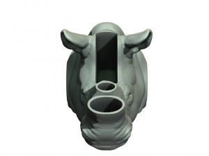 rhinoceros head 3D Print Model