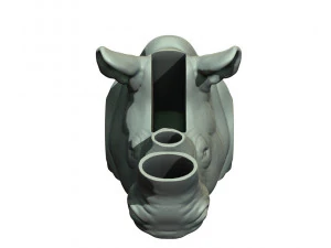 rhinoceros head 3D Print Model