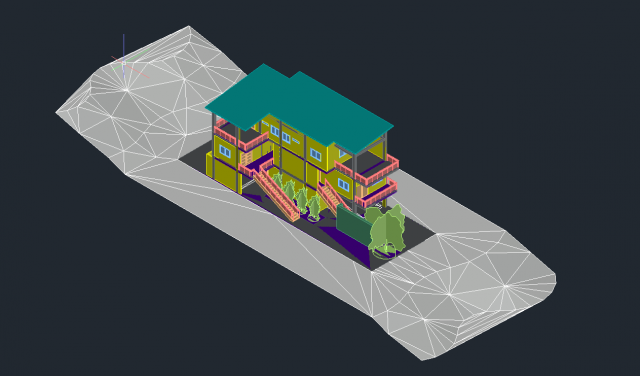 house type 1 3D Model .c4d .max .obj .3ds .fbx .stl .blend 