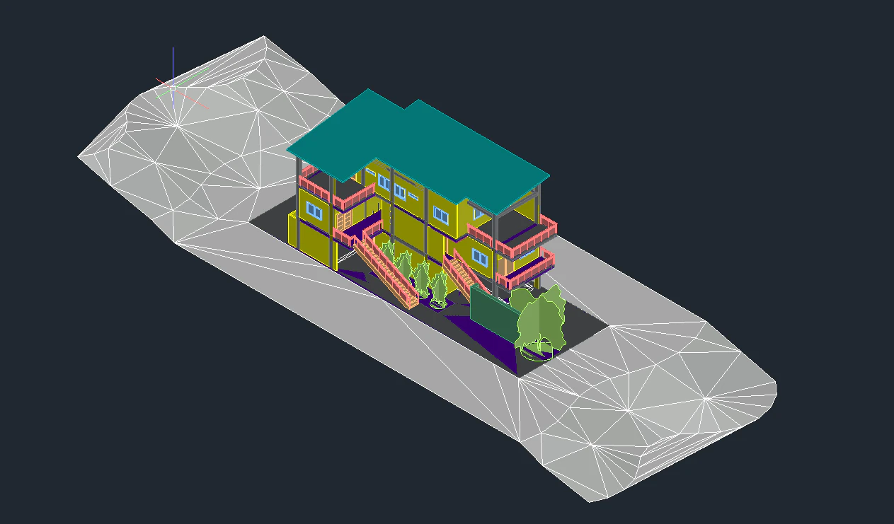 house type 1 3D Model .c4d .max .obj .3ds .fbx .stl .blend 