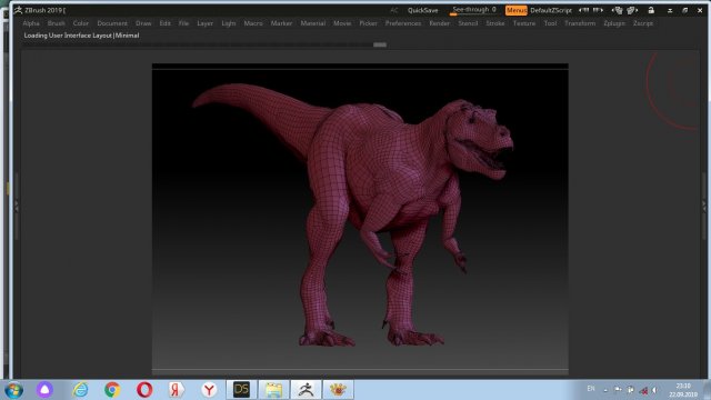 tyrannosaur Model 3D .c4d .max .obj .3ds .fbx .stl .blend 