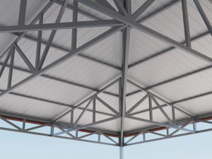 steel roof 3D Model