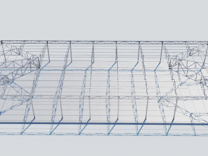 steel roof 3D 模型