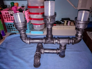 steampunk table candle holder 3D 모델