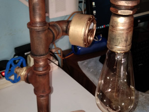 steampunk lamp Modelo 3D