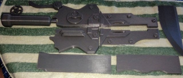cosplay steampunk sword 3D Baskı Modeli .c4d .max .obj .3ds .fbx .stl .blend 