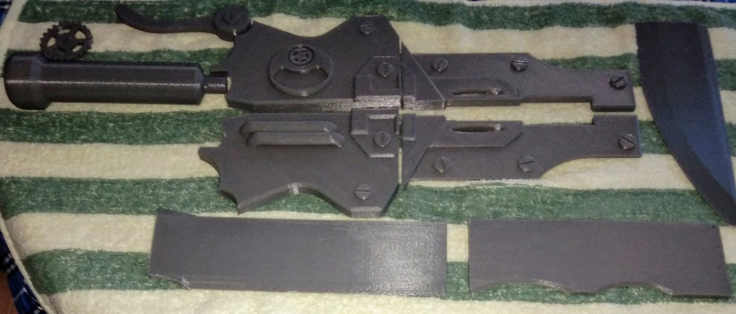 cosplay steampunk sword 3D Print Model .c4d .max .obj .3ds .fbx .stl .blend 