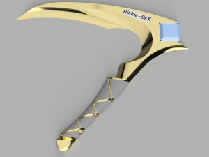 league of legends akali sickle kda 3D 프린트 모델