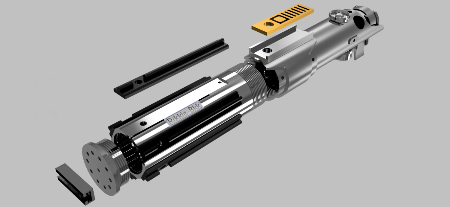 star wars ros sky-walker light saber 3D Print Model .c4d .max .obj .3ds .fbx .stl .blend 